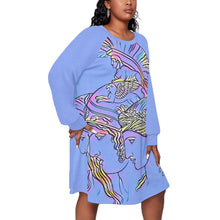 Load image into Gallery viewer, Three Grecian Ladies Women's Dress With Raglan Sleeve
