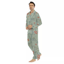 Load image into Gallery viewer, Palms and Boats Men&#39;s Lapel Pajama Set
