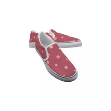 Load image into Gallery viewer, Glitter Stars in Pink Kid&#39;s Slip On Sneakers
