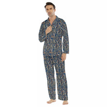 Load image into Gallery viewer, Rain Forest Dreams Men&#39;s Lapel Pajama Set
