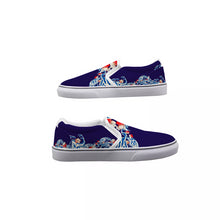 Load image into Gallery viewer, Chery Blossom and Waves Women&#39;s Slip On Sneakers
