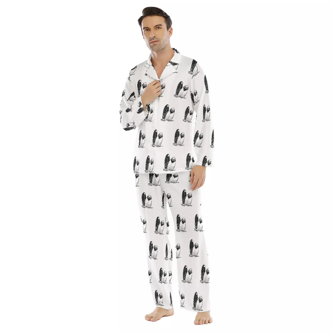 Surf's Up Men's Lapel Pajama Set