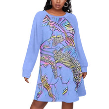 Load image into Gallery viewer, Three Grecian Ladies Women's Dress With Raglan Sleeve
