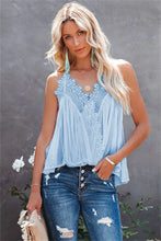 Load image into Gallery viewer, Solid Color Lace Ruffle Camisole
