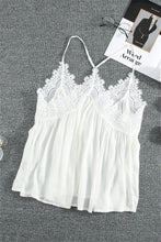 Load image into Gallery viewer, Solid Color Lace Ruffle Camisole
