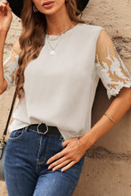 Load image into Gallery viewer, Half Sleeve Round Neck Blouse
