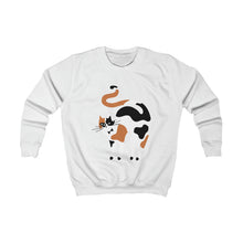 Load image into Gallery viewer, Calico Cat Kids Sweatshirt
