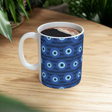 Load image into Gallery viewer, Evil Eye Pattern Ceramic Mug 11oz
