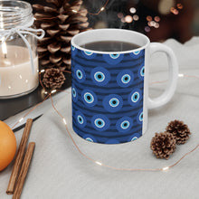 Load image into Gallery viewer, Evil Eye Pattern Ceramic Mug 11oz
