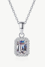 Load image into Gallery viewer, Square Moissanite Pendant Chain Necklace
