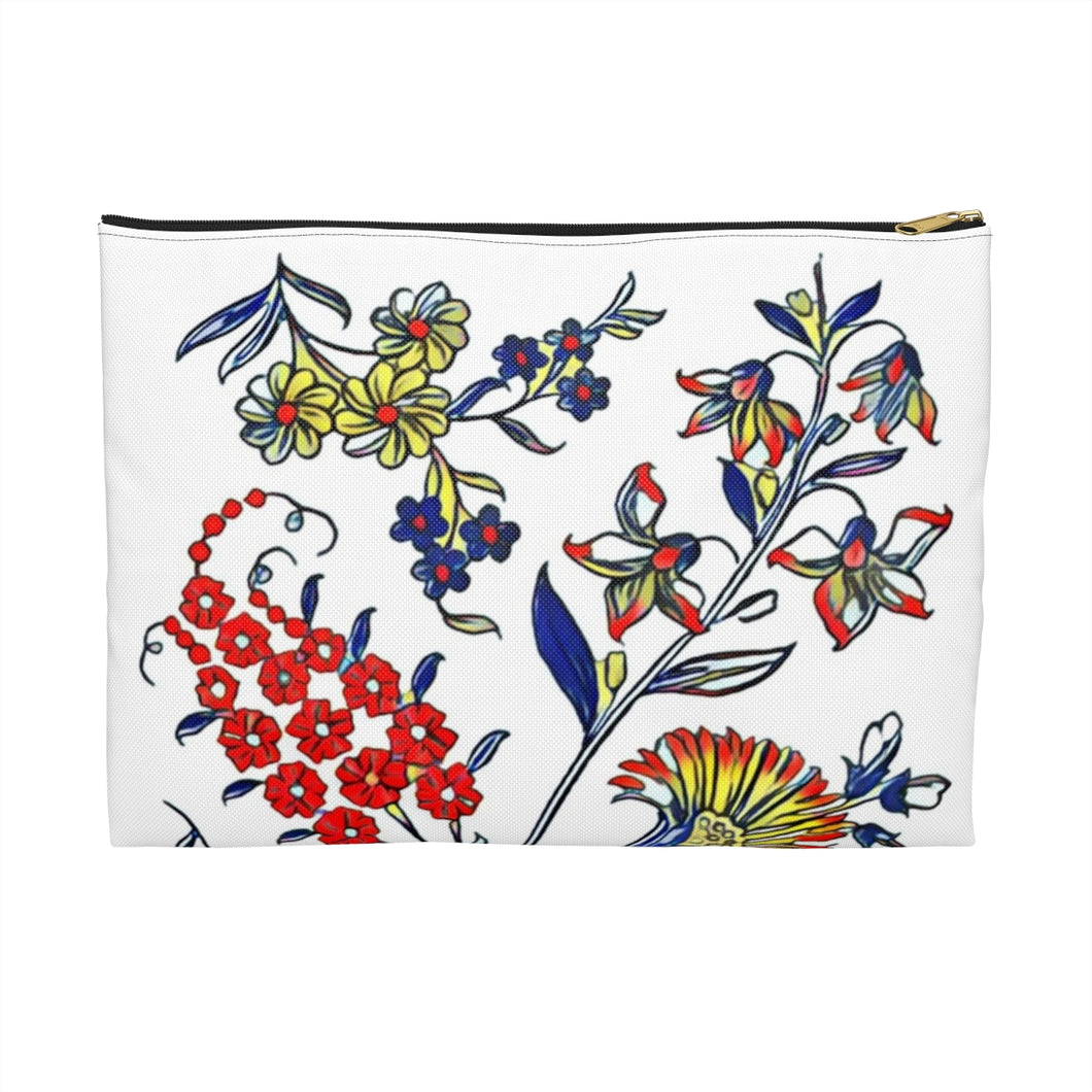 Updated 1909 Floral Print Accessory Pouch