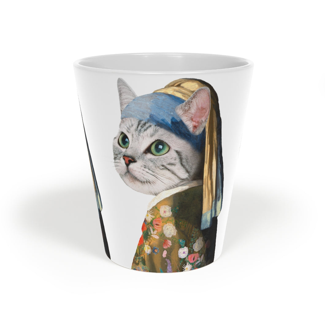 Renaissance Cat Latte Mug, 12oz