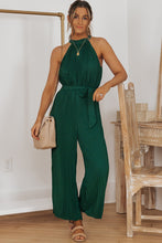 Load image into Gallery viewer, Grecian Neck Sleeveless Jumpsuit
