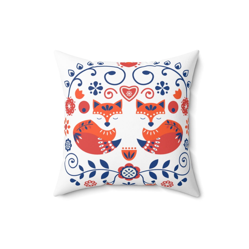 Love Foxes Square Pillow