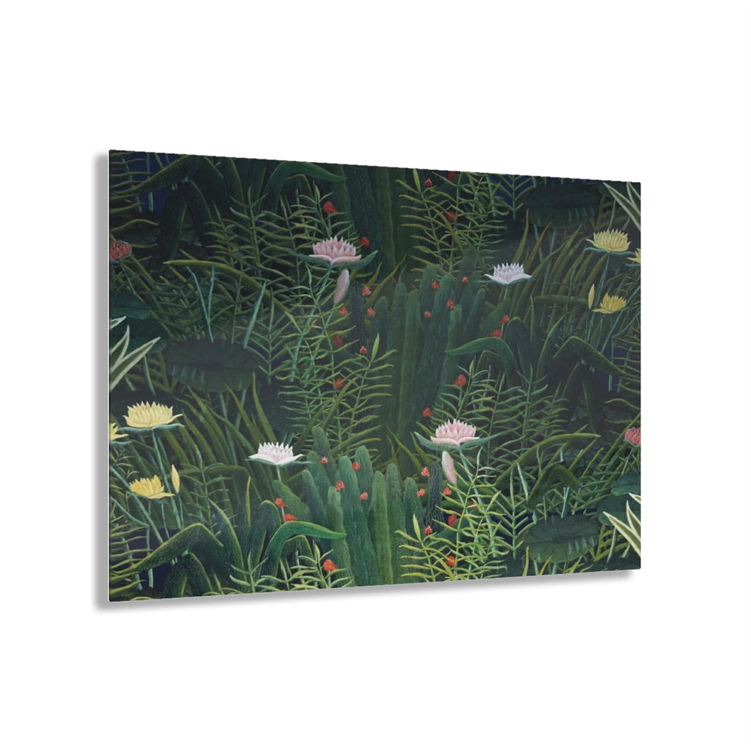Tropical Jungle Flowers Acrylic Print
