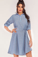 Load image into Gallery viewer, &quot;Grandpa Joe&quot;  Roll-Tab Sleeve Shirt Dress
