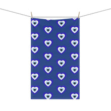 Load image into Gallery viewer, Evil Eye Hearts Cotton Kitchen Towel
