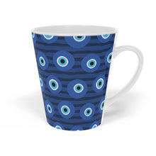 Load image into Gallery viewer, Evil Eye Pattern Latte Mug, 12oz
