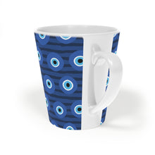 Load image into Gallery viewer, Evil Eye Pattern Latte Mug, 12oz
