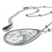 Load image into Gallery viewer, Three Grecian Ladies Oval Necklace
