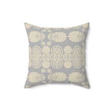 Load image into Gallery viewer, Gold and Silver Ancient Greek Design Square Pillow
