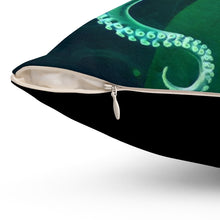 Load image into Gallery viewer, Octopus Spun Polyester Square Pillow
