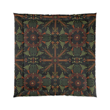 Load image into Gallery viewer, Ancient Greek Flower Dark Color King Comforter
