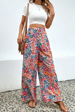 Load image into Gallery viewer, Floral Print Wide Leg Long Pants
