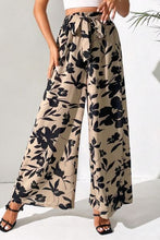 Load image into Gallery viewer, Printed Tied Wide Leg Pants
