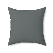 Load image into Gallery viewer, Gray Floral Spun Polyester Square Pillow
