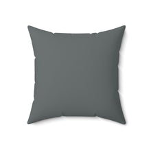 Load image into Gallery viewer, Gray Floral Spun Polyester Square Pillow
