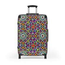 Load image into Gallery viewer, Bright Color Mosaic Suitcase
