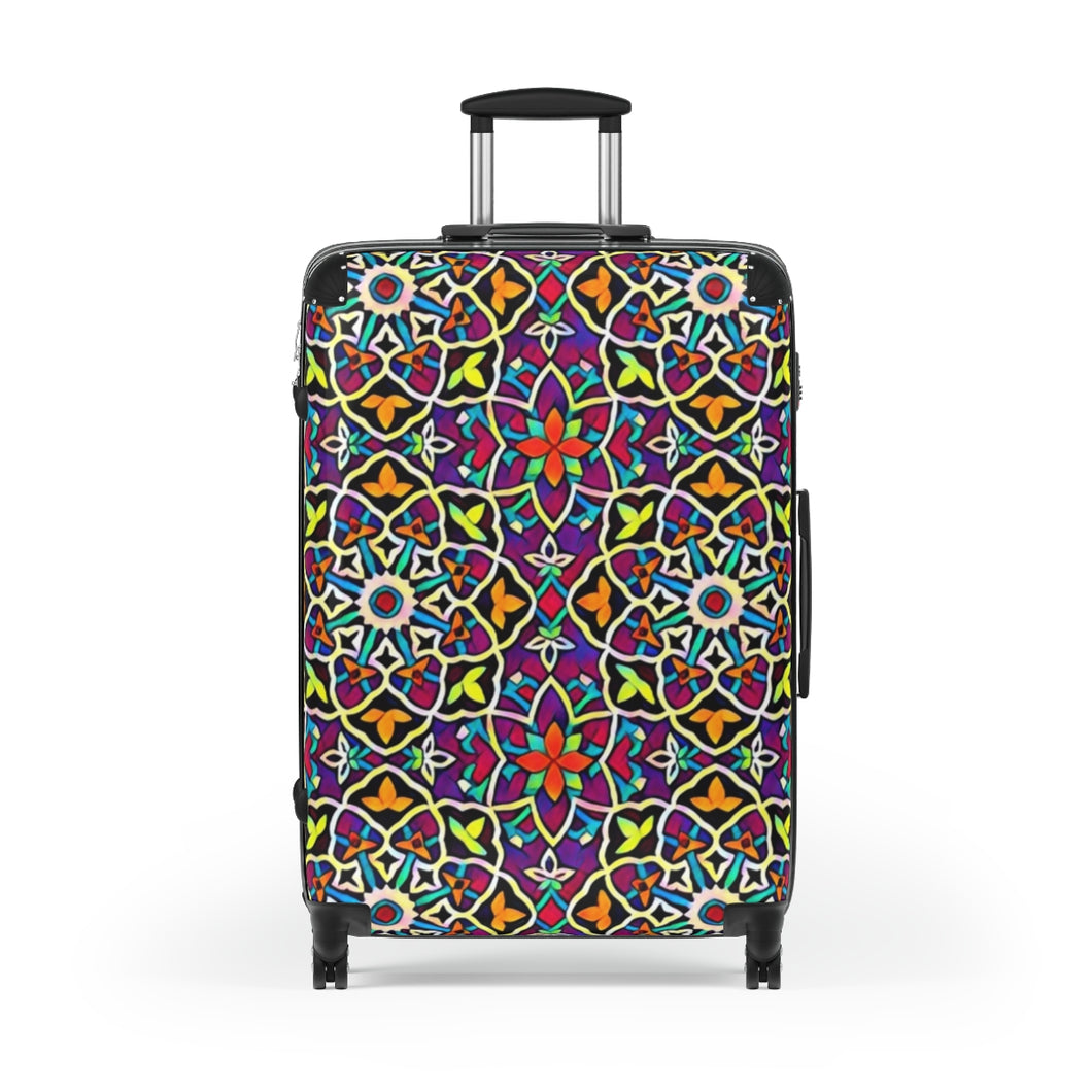 Bright Color Mosaic Suitcase