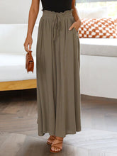 Load image into Gallery viewer, Drawstring Waist Wide Leg Pants
