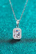 Load image into Gallery viewer, Square Moissanite Pendant Chain Necklace
