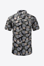 Load image into Gallery viewer, Pebble Printed Button-Up Beach Shirt
