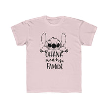 Load image into Gallery viewer, Ohana Means Family Kids Regular Fit Tee
