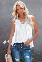 Load image into Gallery viewer, Solid Color Lace Ruffle Camisole
