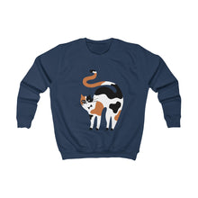 Load image into Gallery viewer, Calico Cat Kids Sweatshirt
