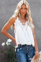 Load image into Gallery viewer, Solid Color Lace Ruffle Camisole
