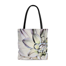 Load image into Gallery viewer, White Dahlia Tote Bag
