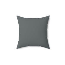 Load image into Gallery viewer, Gray Floral Spun Polyester Square Pillow
