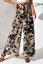 Load image into Gallery viewer, Printed Tied Wide Leg Pants
