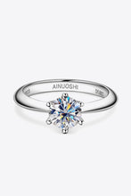 Load image into Gallery viewer, Wonderful Life 1 Carat Moissanite Platinum-Plated Ring
