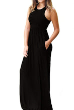 Load image into Gallery viewer, Round Neck Sleeveless Dress with Pockets
