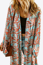 Load image into Gallery viewer, Printed Open Front Duster Cardigan
