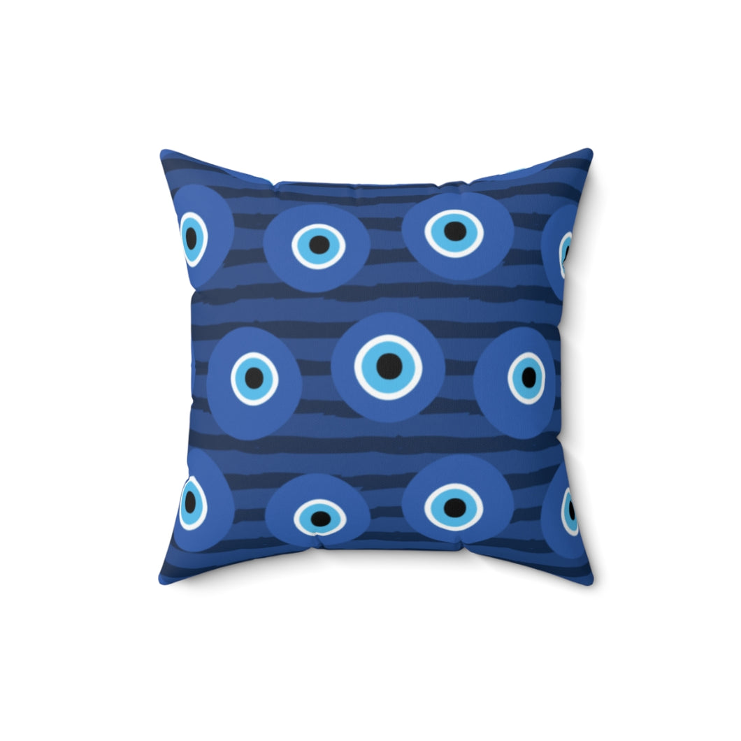 A Sea of Evil Eyes Square Pillow