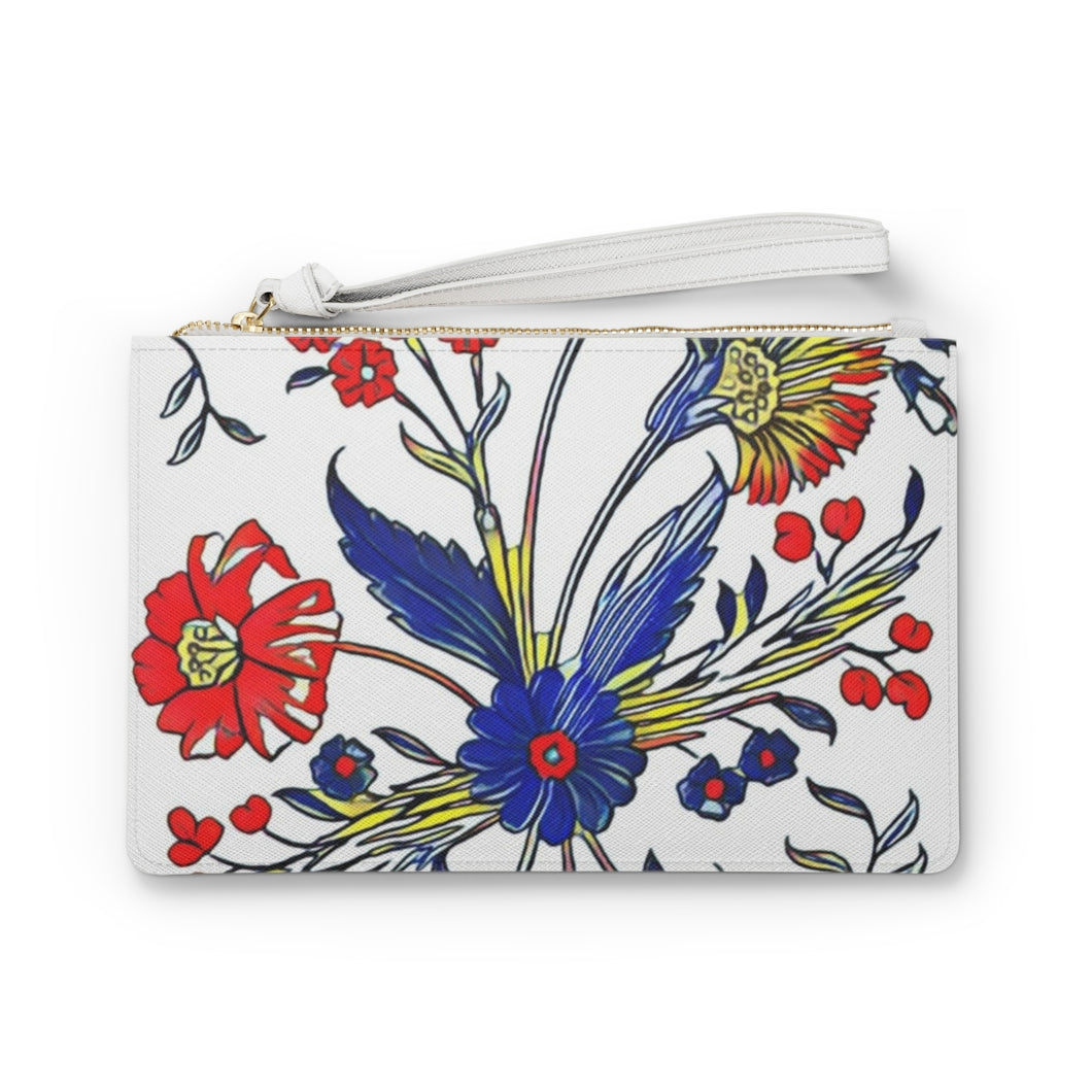 Updated 1909 Floral Print Clutch Bag