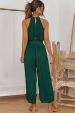 Load image into Gallery viewer, Grecian Neck Sleeveless Jumpsuit
