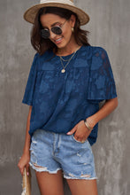 Load image into Gallery viewer, Round Neck Puff Sleeve Blouse
